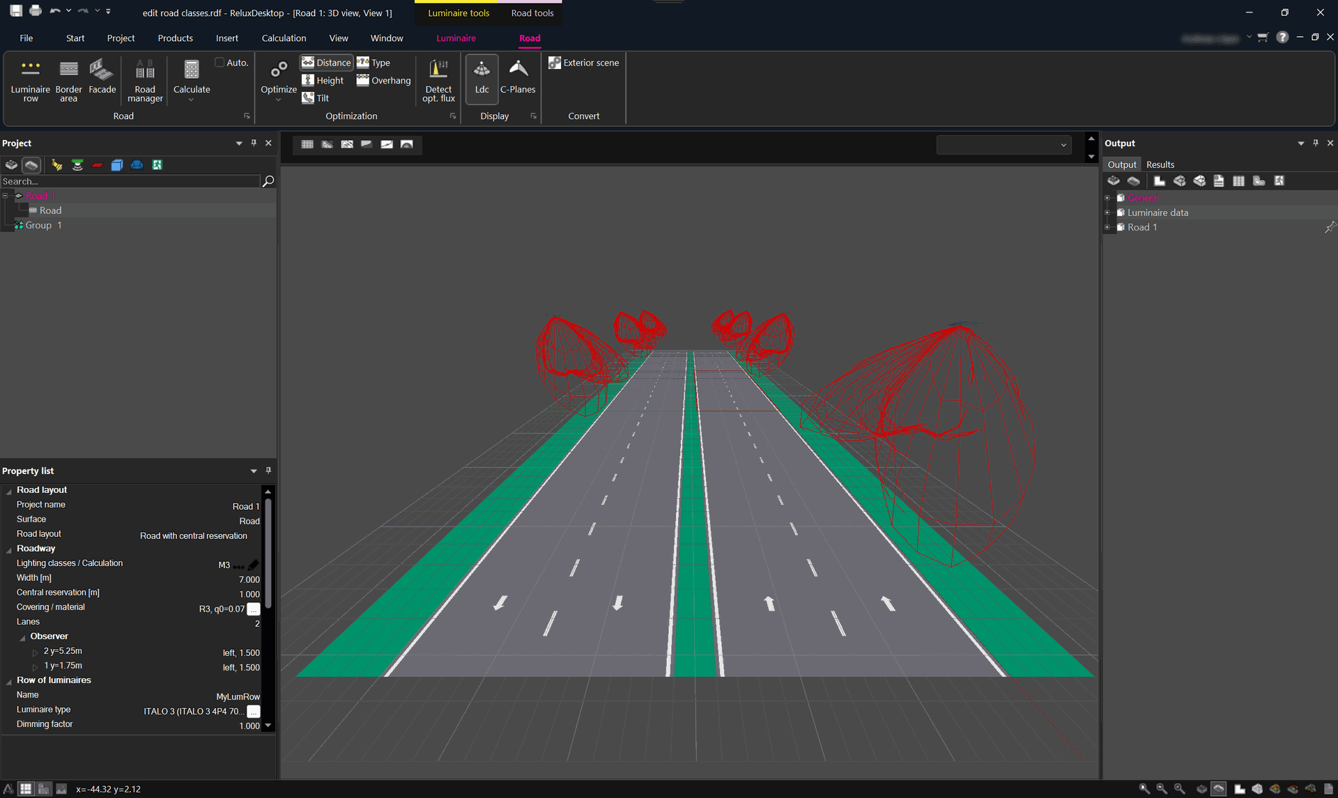 Costomised road lighting class 01